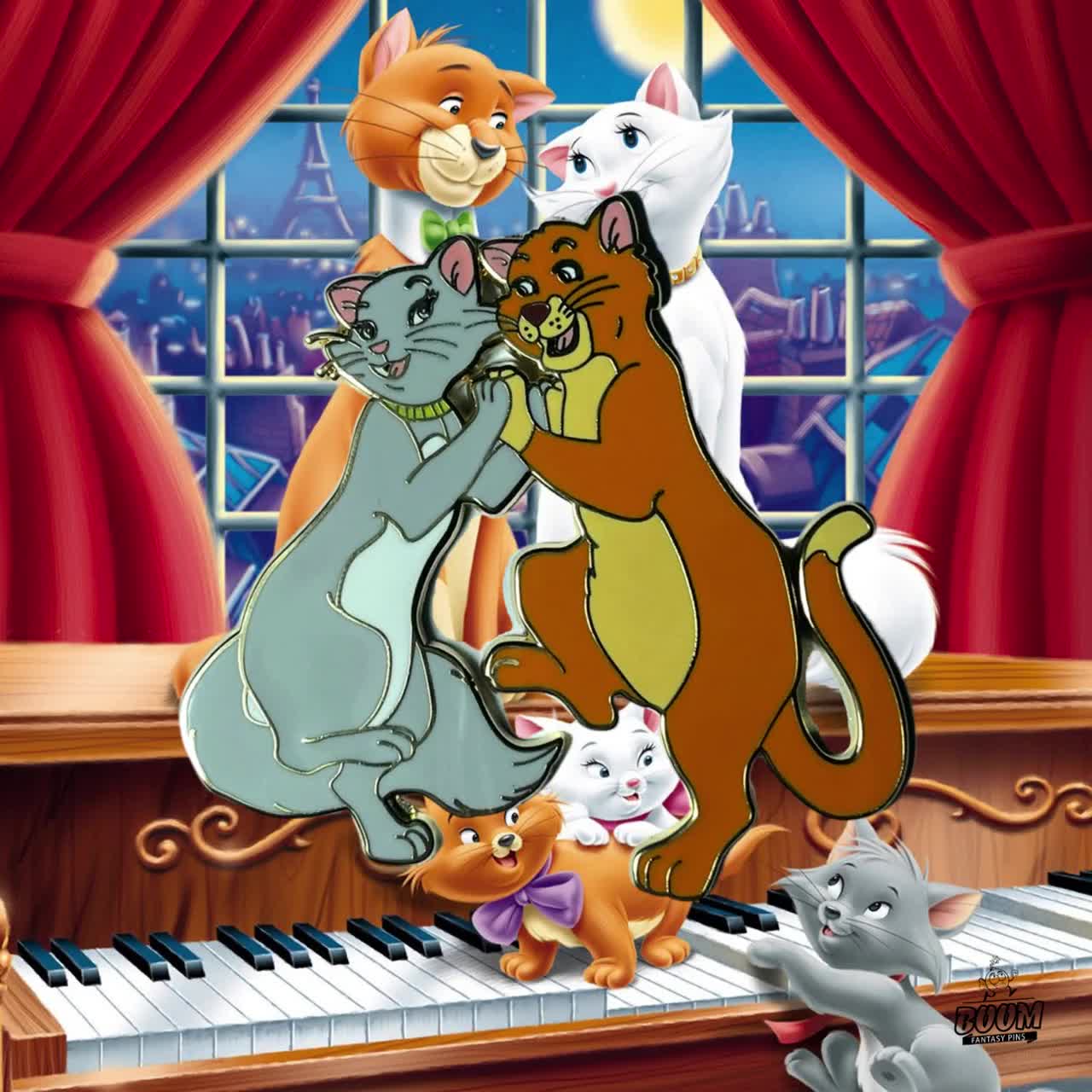 THE ARISTOCATS animation cartoon cat cats family disney wallpaper