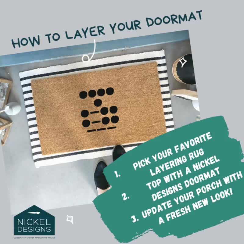 Our Custom Morse Code Doormat - Room Escape Artist