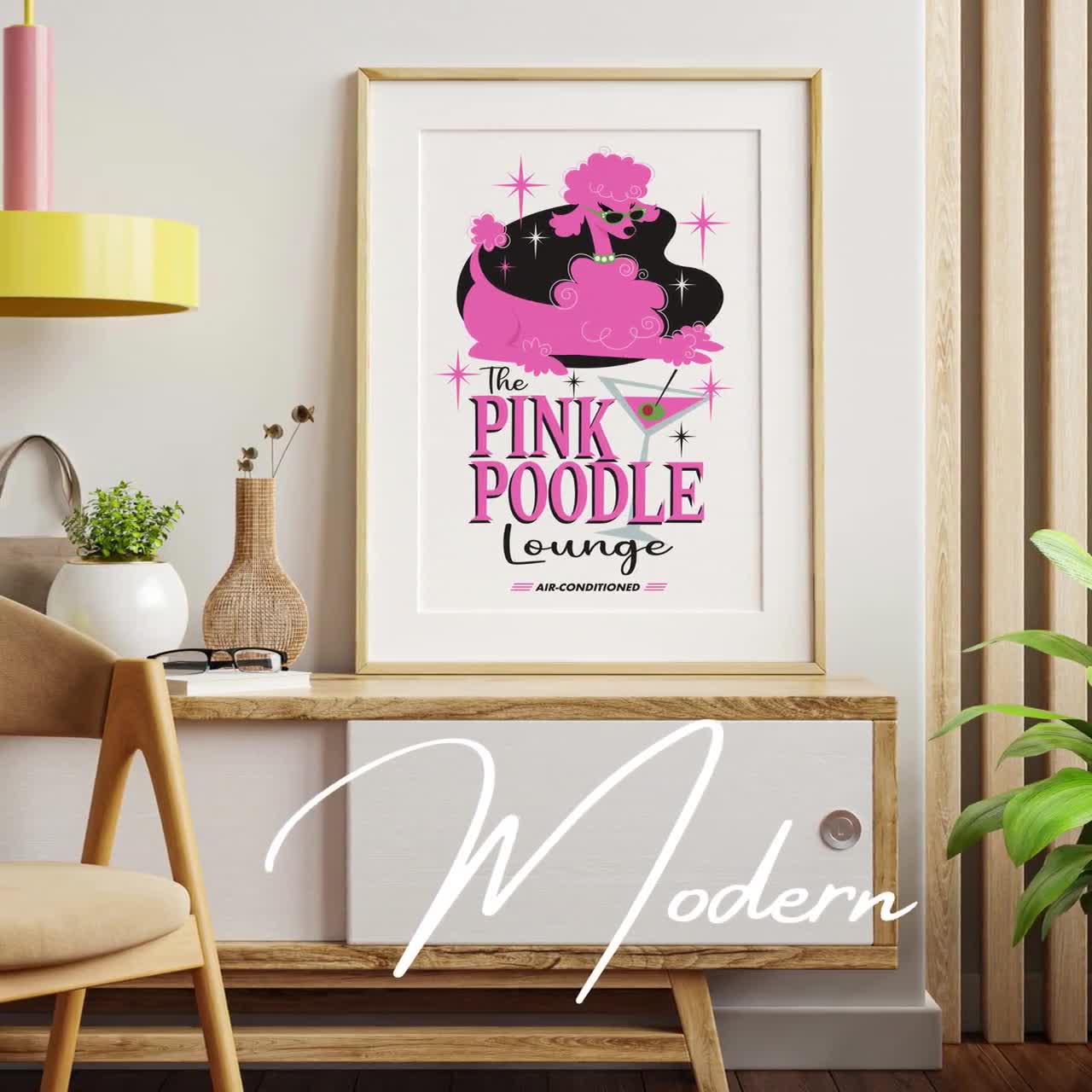 open lace back dress Pink Poodle Club – Vintage Dog Tees main image 1