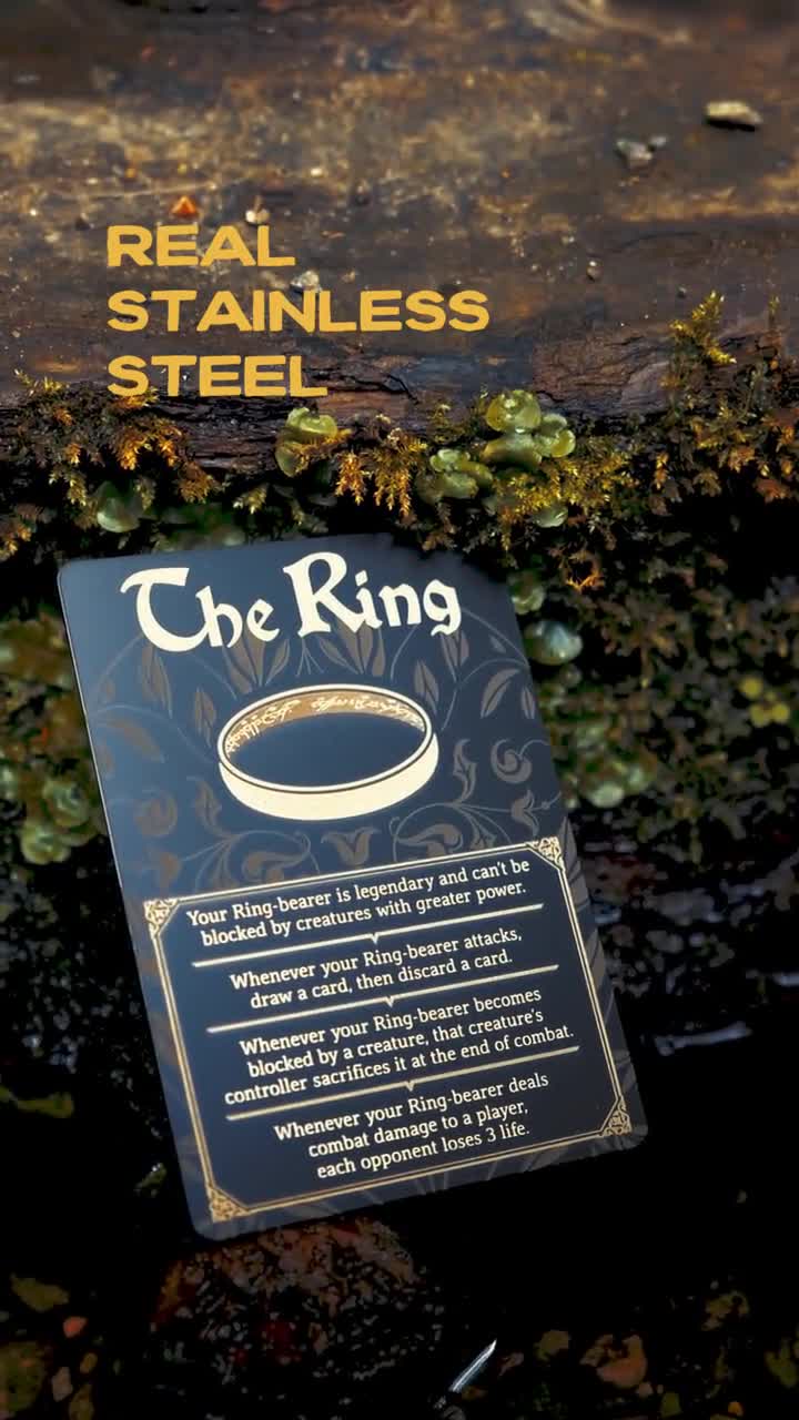 the ring token card mtg LOTR Ring-Bearer Tracker for | Tempts You The Gathering Mtg Wedding Ring Token -