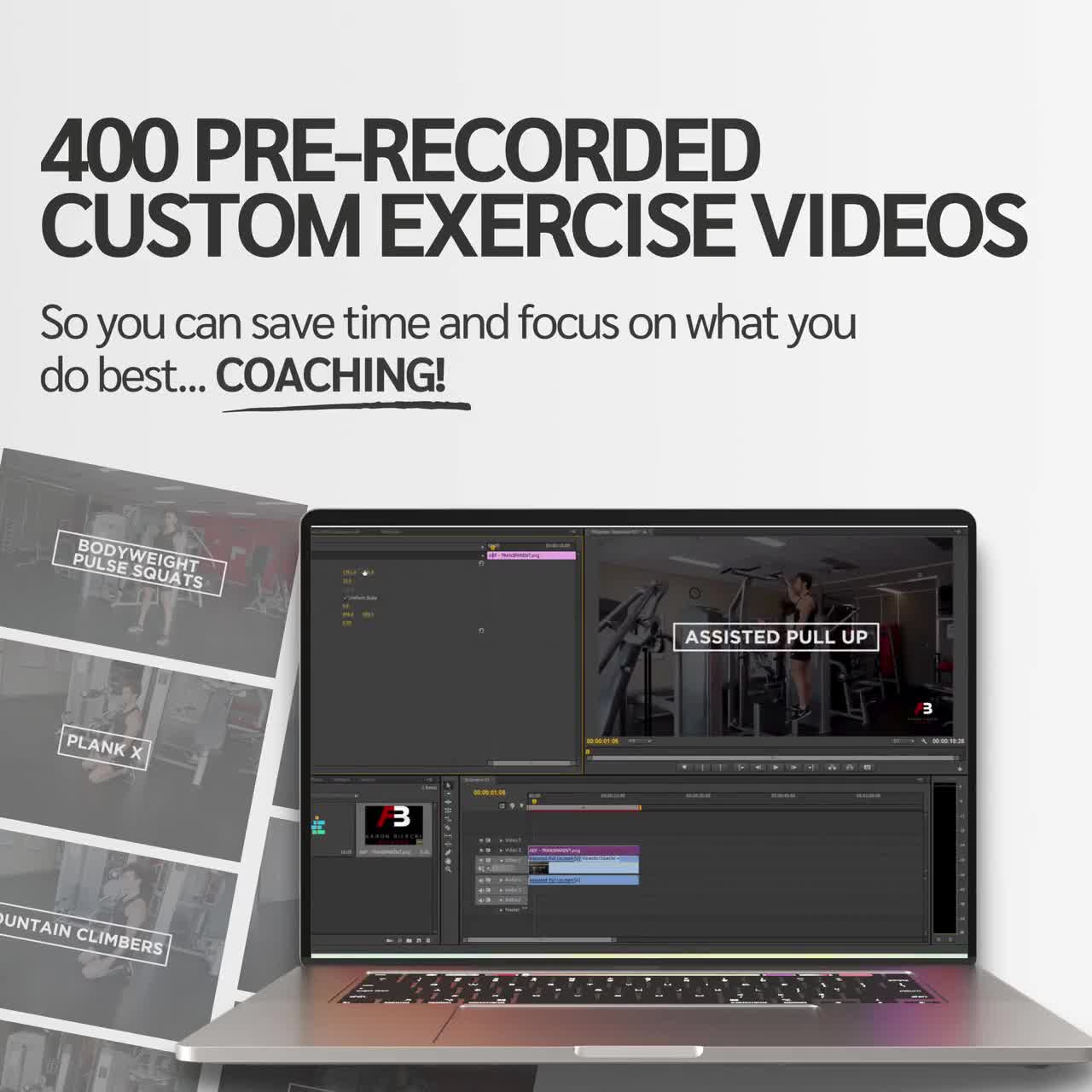 Personal Trainer Custom Exercise Bundle | Exercise Videos | Coach | Youtube  Videos | Fitness Client | Coaching Resources | Workout Videos