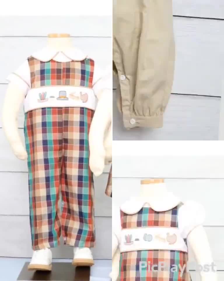 Baby boy store smocked thanksgiving outfit