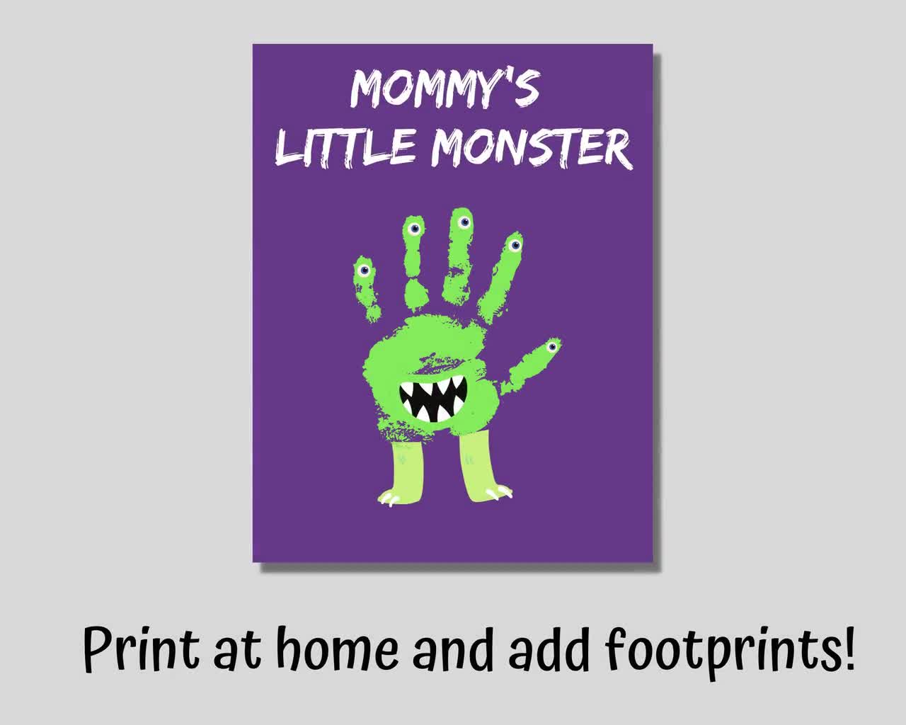 Handprint Dot Art for Kids - Taming Little Monsters