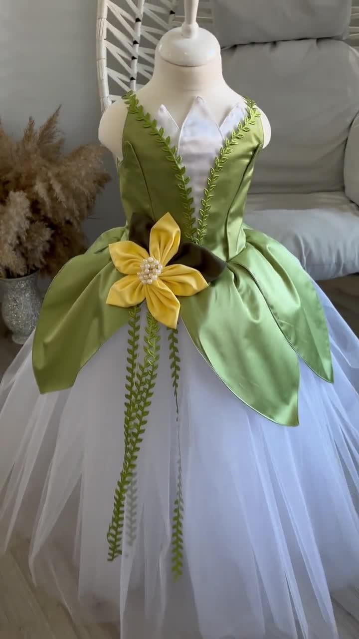 Disfraz de fiesta de cumpleaños inspirado en Tiana para niñas, vestido de  Tiana y disfraz de rana para niñas, disfraz de Tiana, vestido de fiesta  verde - Etsy México