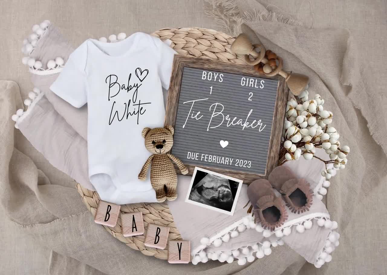 Tie breaker baby baby announcement  Third baby announcements, New baby  products, Baby announcement to husband