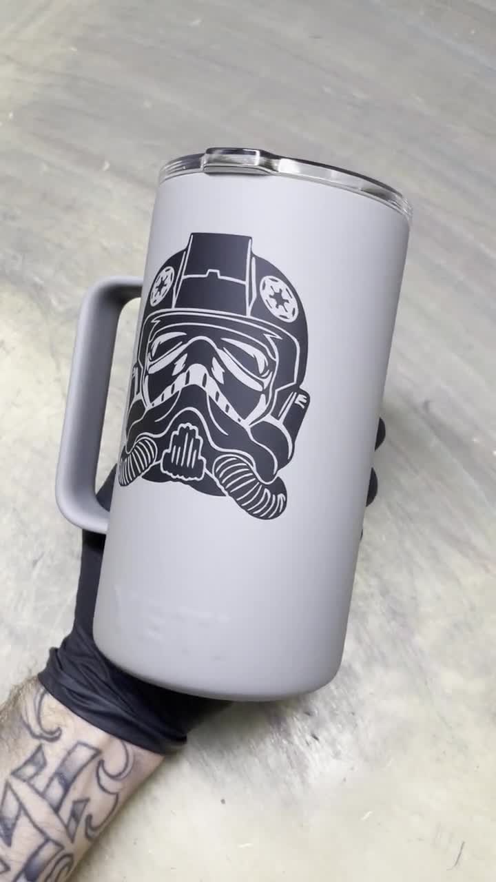 Star Wars: The Mandalorian The Child Flower Tattoo Stainless Steel Water  Bottle Black 17 oz. 