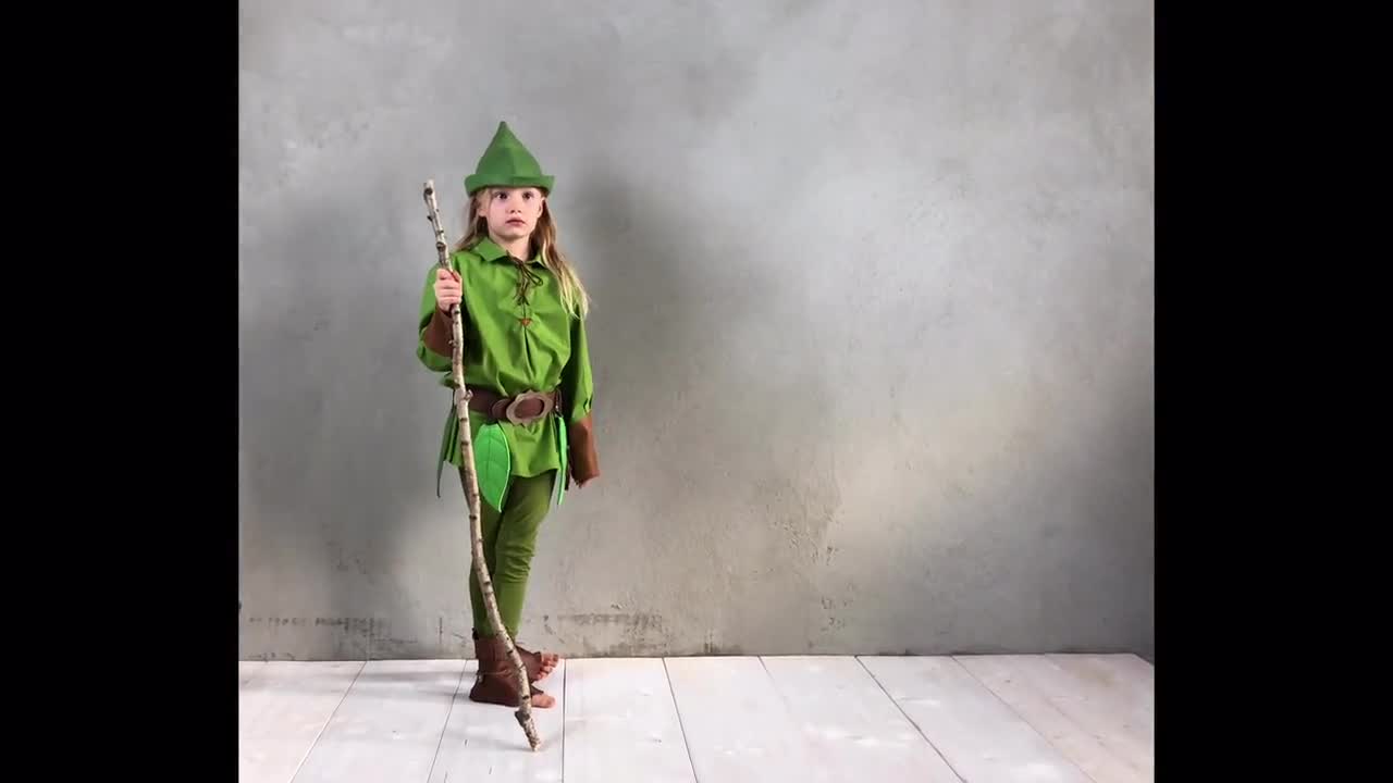 Bambini Peter Pan Costume Cosplay elfo verde vestito ragazze principessa  Tinkerbell vestito ali costumi di Halloween per ragazzi ragazze