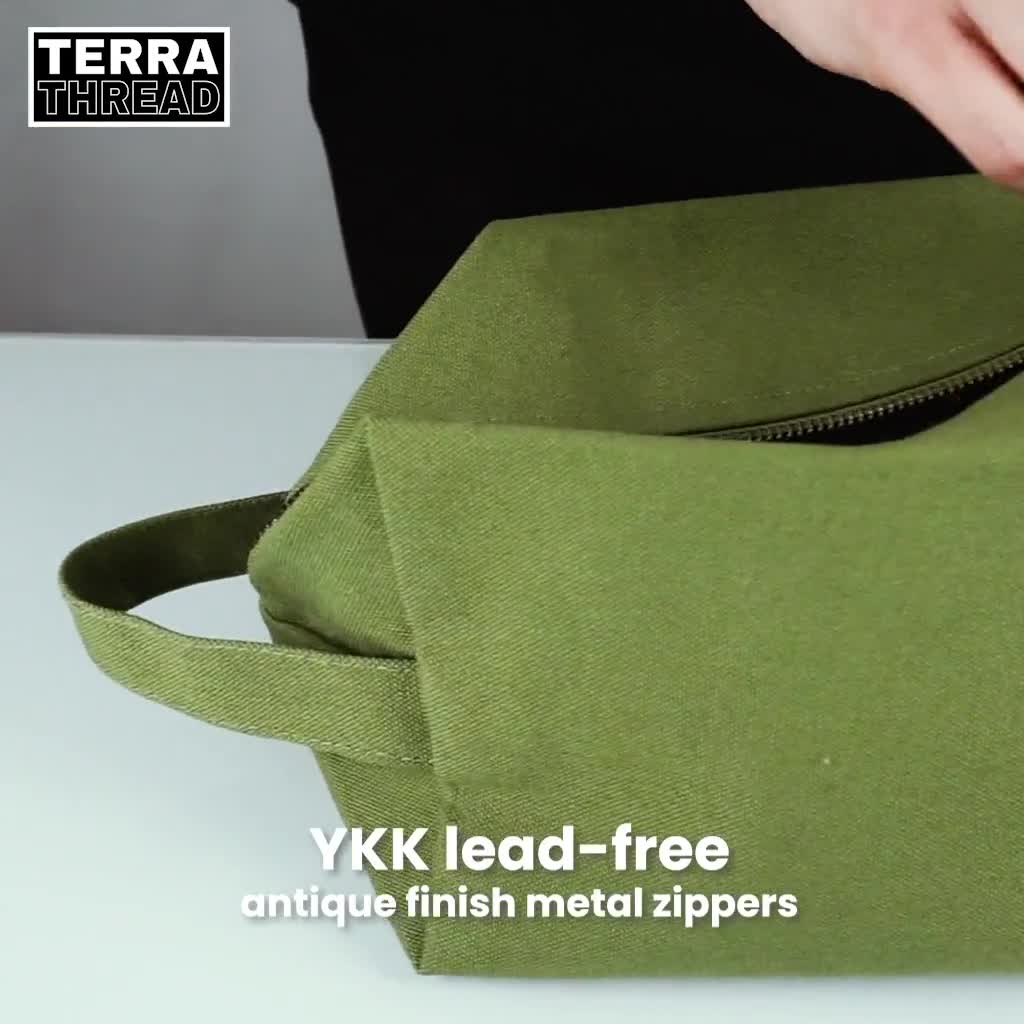 Terra Thread Sustainable Toiletry Bag - Grey