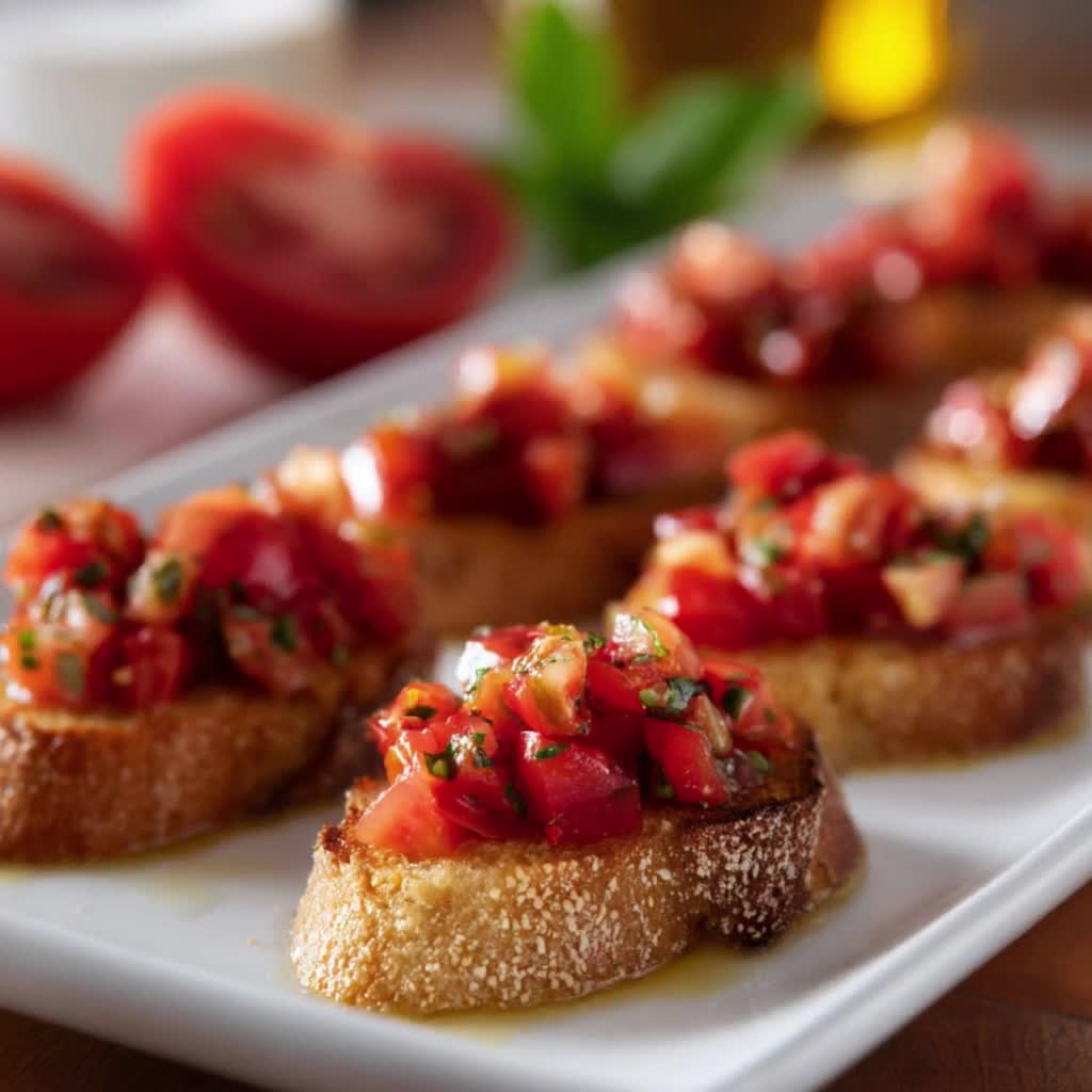 BEST RECIPE for Tomato-basil Bruschetta Classic Italian Crostini