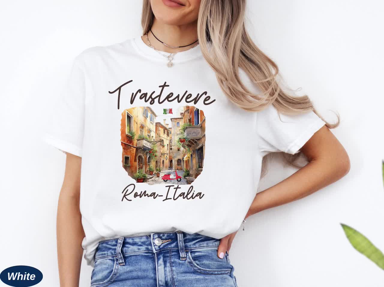 Trastevere Shirt, Unisex Rome Comfort Colors® T-shirt, Trastevere
