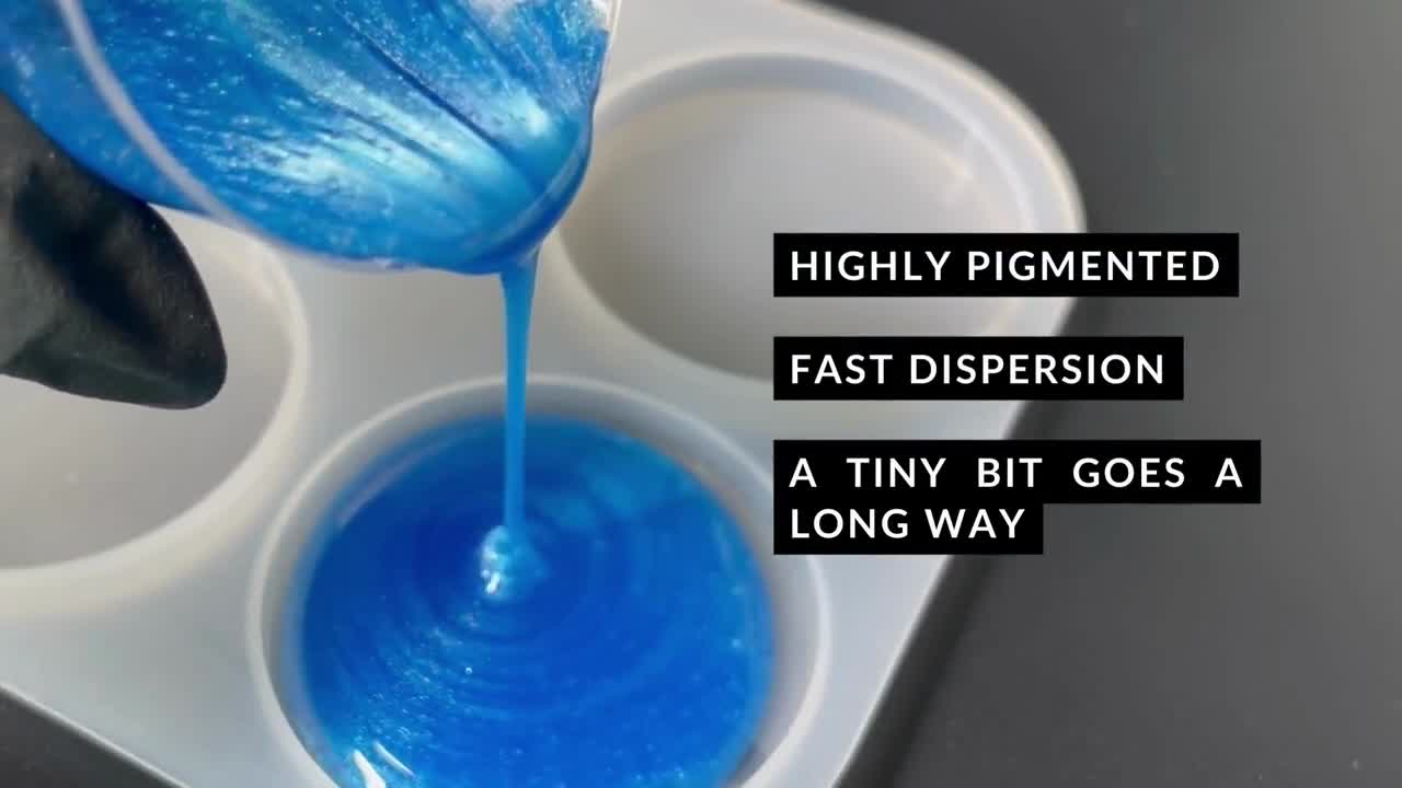 MEYSPRING Tropical Blue Epoxy Resin Color Pigment - 50 Grams - Great for Resin Art Epoxy Resin and UV Resin - Mica Powder for Epoxy Resin