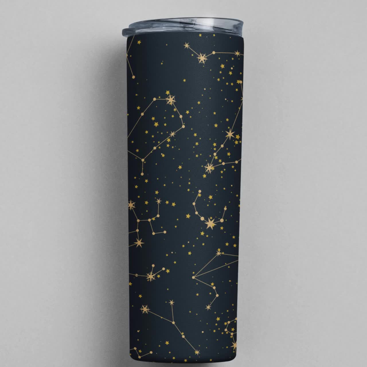 Astrology Tumbler: Celestial Constellation Stainless Steel Drinkware