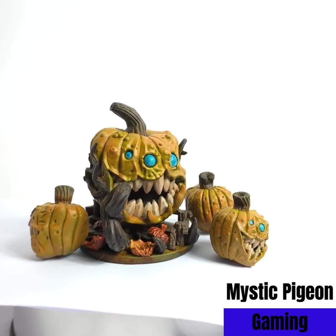 Awakened/zombie Pumpkin Monster Fantasy Miniatures - Etsy