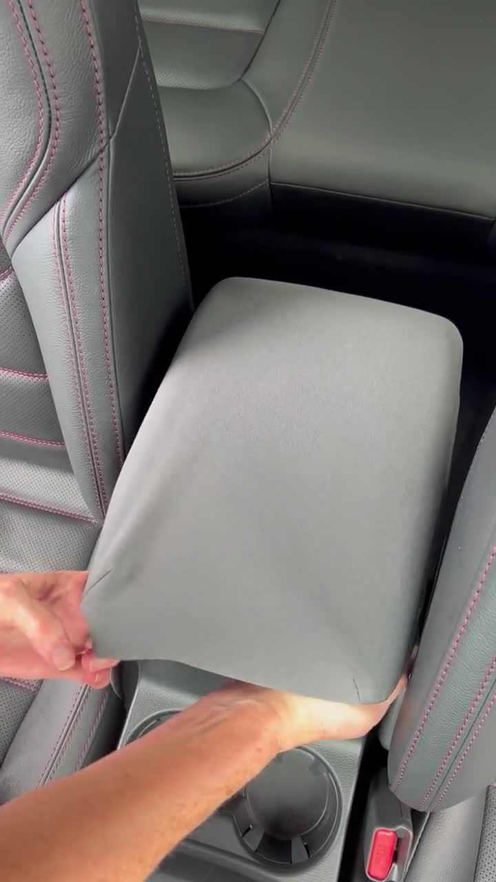 Center Console Armrest Cover For Jeep Grand Cherokee WL 2022-2024 - PU Leather With Pockets - View #13