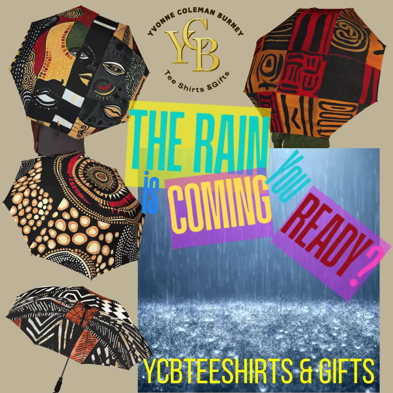 African Print Foldable Umbrella: Semi-automatic Rain Gear - Etsy