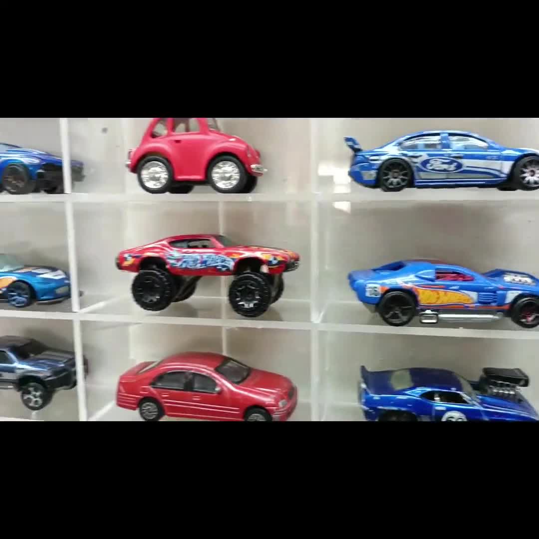 プレキシガラス製カーディスプレイケース：ホットウィール＆マッチ