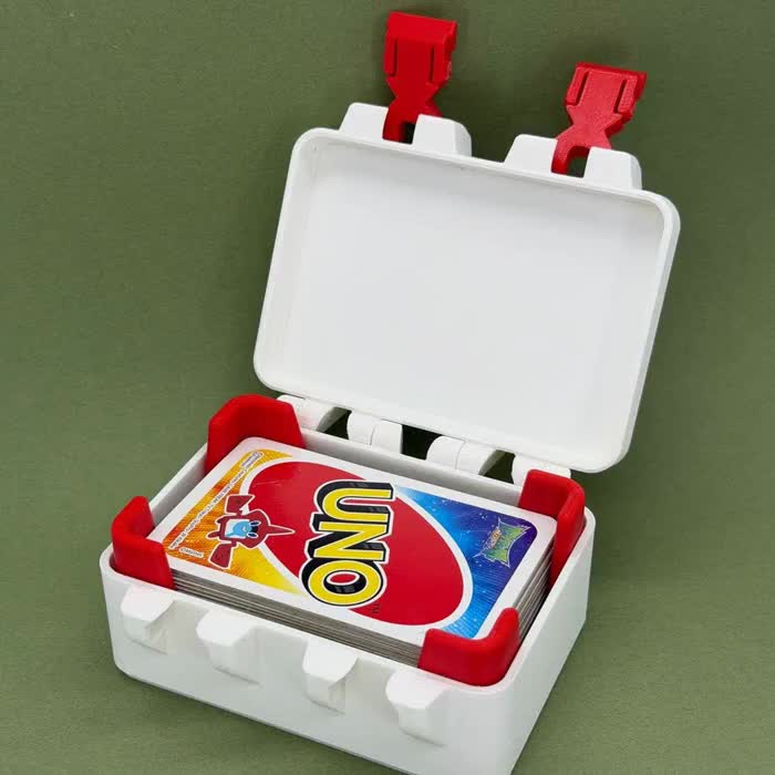 3D Printed UNO Card Case | Hard Shell Travel Game Holder with Dual Lock video poster
