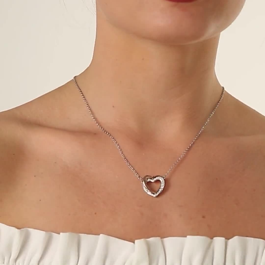 Gioielli per la mia ragazza cuore collana, regalo d'amore di San Valentino per  lei, anima gemella per sempre, anniversario, compleanno, laurea, Natale -   Italia