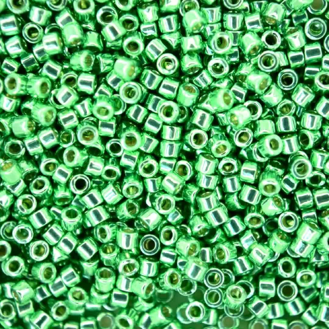 7.2g MIYUKI 11/0 Delica Japanese Seed Beads 1.6mm DB1844 DURACOAT  Galvanized Dark Mint Green Jewelry Making High-quality Glass Beading DIY, image size:1080x1080