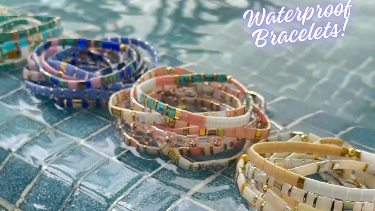 CAROLINA BEACHES Stretch Bracelets for Women and Teens Tila Beaded Bracelet  POPULAR Beaded Bracelets Mack & Rex -  Israel