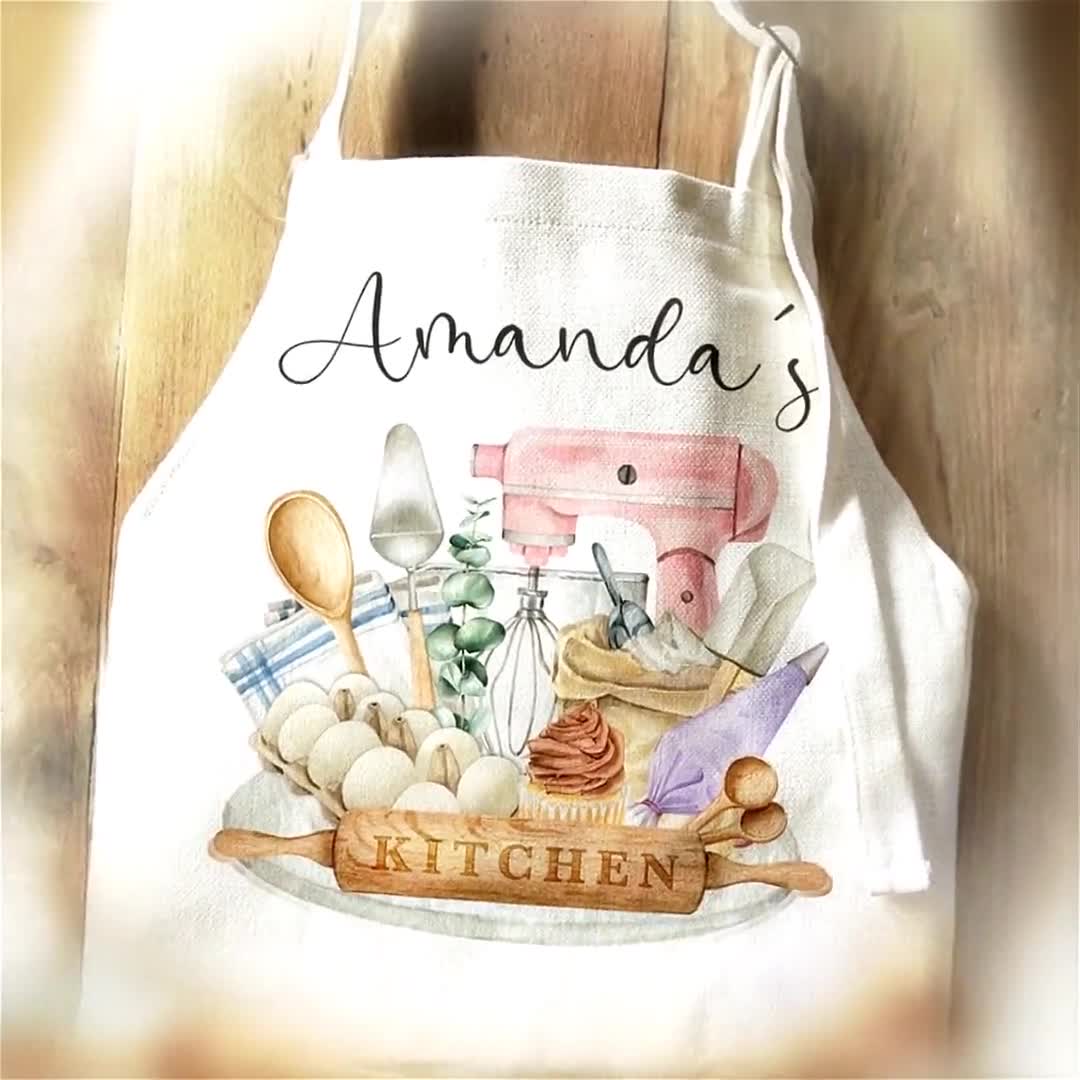 Personalized Apron Christmas Gifts for Mom Aprons With Ruffle Pocket Baking  Gifts Cooking Gifts for Sister Mothers Day Gift -  Israel