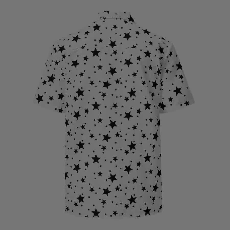 Camicia Hawaiana Uomo Con Bandiera Americana – Maniche Corte, Colore Patriottico