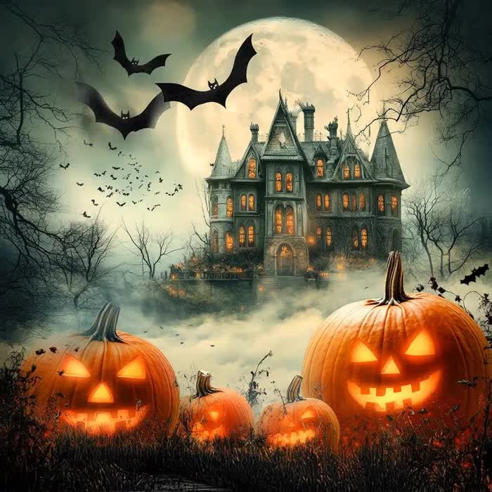 Ttincceer 220x150cm Halloween Sfondo Horror Male Zucca Albero Morto Pipistrello Fotografia Sfondo Retro Parete Legno Pavimento Fotografia Sfondo Studio Festival Tiro Oggetti di Scena