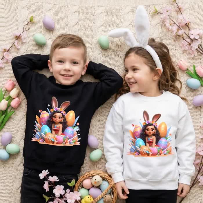 Disney Moana Easter Shirt, Easter Family Matching Tee Sweatshirt Hoodie Kids Baby, Bunny Easter Outfit video poster