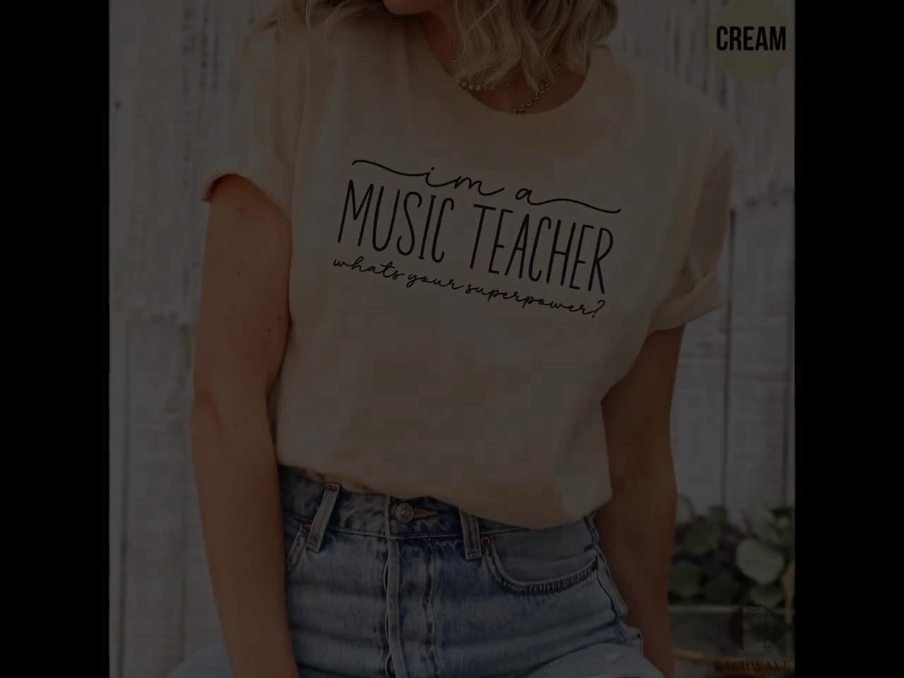 T-shirt 'I'm A Music Teacher' - Cadeau Drôle Pour Prof De Musique | Design Cool Avec Notes De Musique