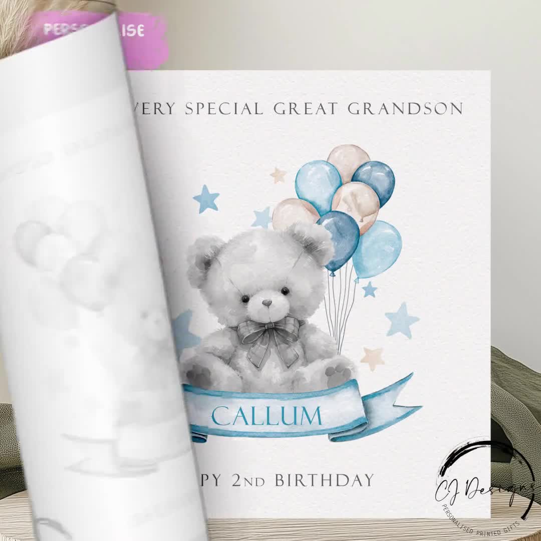Me To You Biglietto Auguri Compleanno Per Ragazzo Con Orsacchiotto Tatty Teddy – 153x230 Mm Con Busta