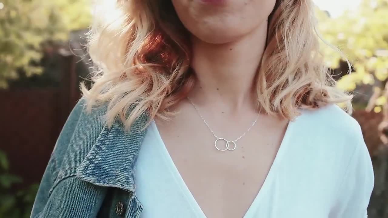 Collana Croce in argento sterling 925 per le donne Collane Birthstone