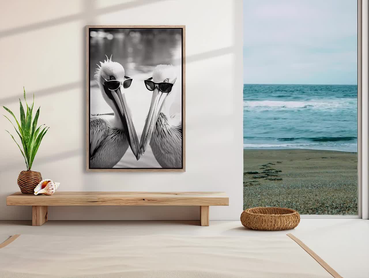 Sottobicchiere Personalizzato Crazy Pelican Lady: Regalo Unico Con Nome E Messaggio, Bianco Lucido
