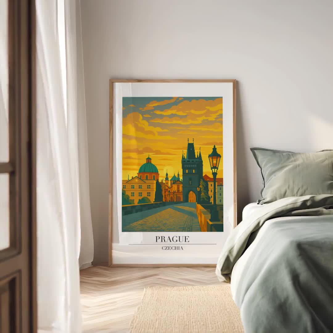 Impresión de Villareal: Póster de viaje moderno estilo Villareal video poster