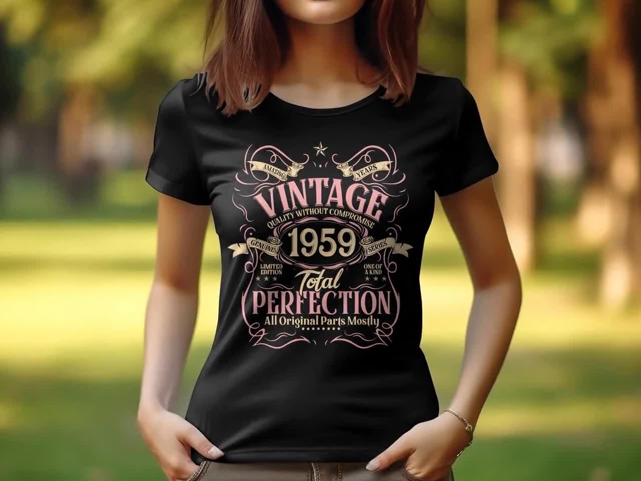 1959 Vintage 'Top Notch Perfection' 66th Birthday T-Shirt - Personalized Men's Birthday Gift