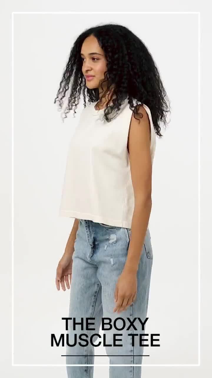 boxy muscle tee