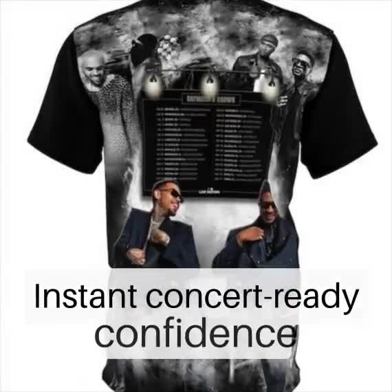 R&B Tour Shirt with Dates | Raymond and Brown All-Over Print Tee | Front and Back video poster
