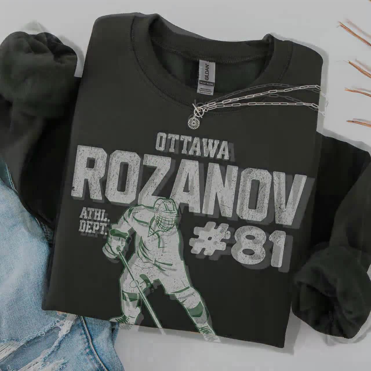 BOSSETY Heated Rivalry Merch Rozanov 81 Print Sweatshirt - Unisex Pullover S-3XL