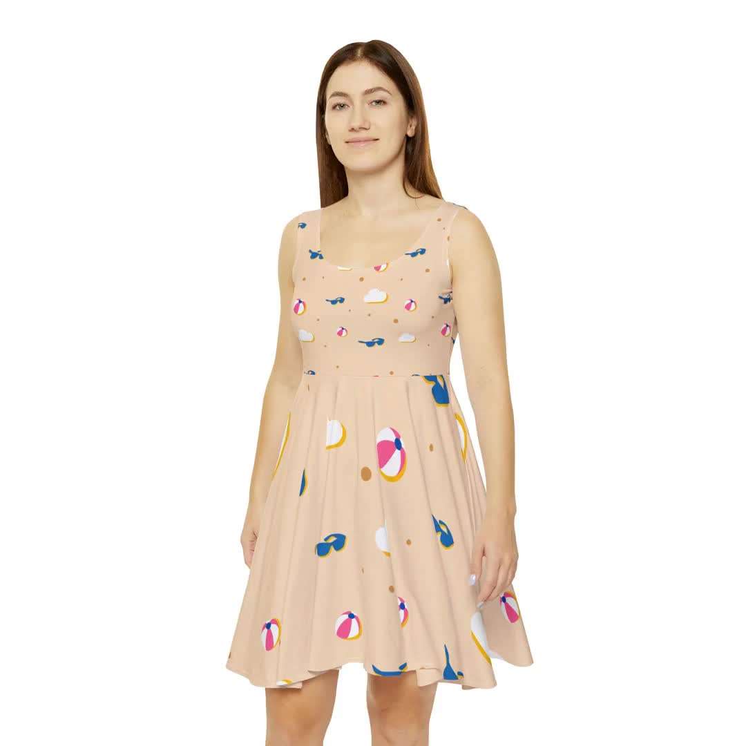 spandex skater dress Metallic Black Skater Dress: Shiny Spandex Festival Goth