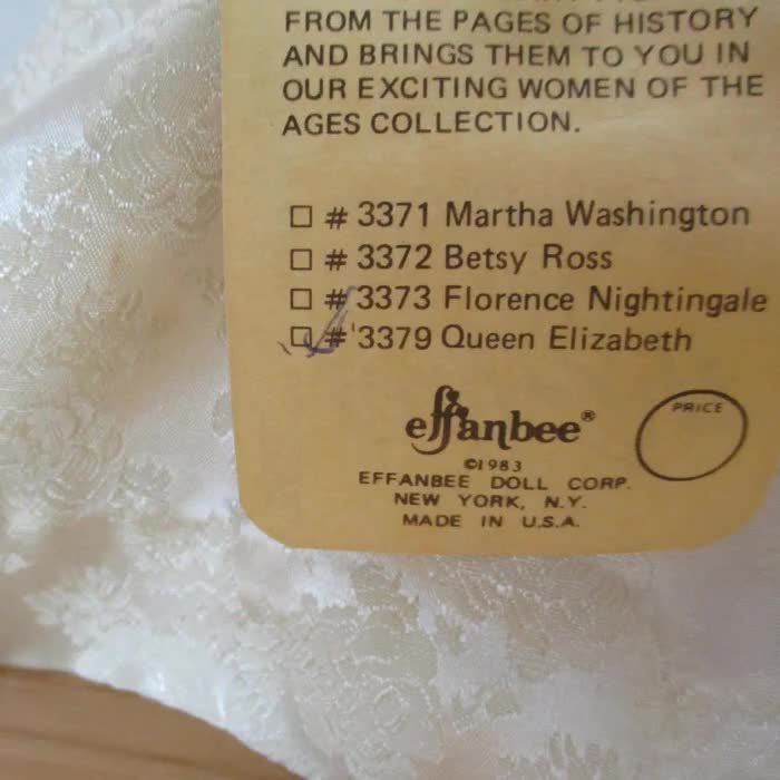 Vintage Effanbee Queen Elizabeth Doll - Collectible Retro Porcelain Doll video poster