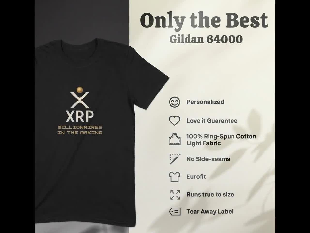 XRP Millionaires in the Making Tee, Crypto Enthusiast T-shirt, Future  Millionaires Shirt, Cryptocurrency Investor Tee
