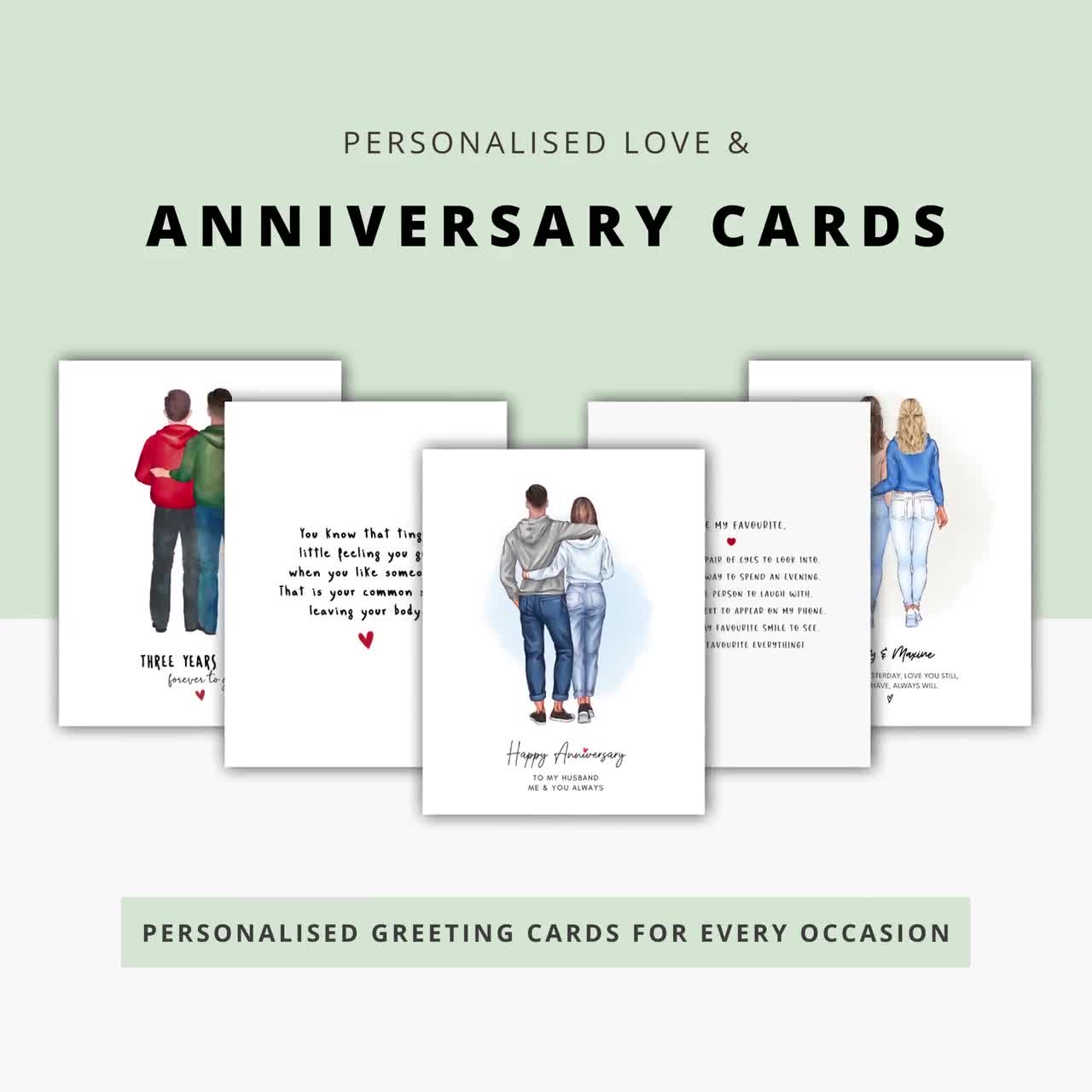Create Your Own Card, Personalised Card, Custom Birthday Card, Custom  Anniversary Card, Wedding Card, Create A Card, Bespoke Card 022 - Etsy