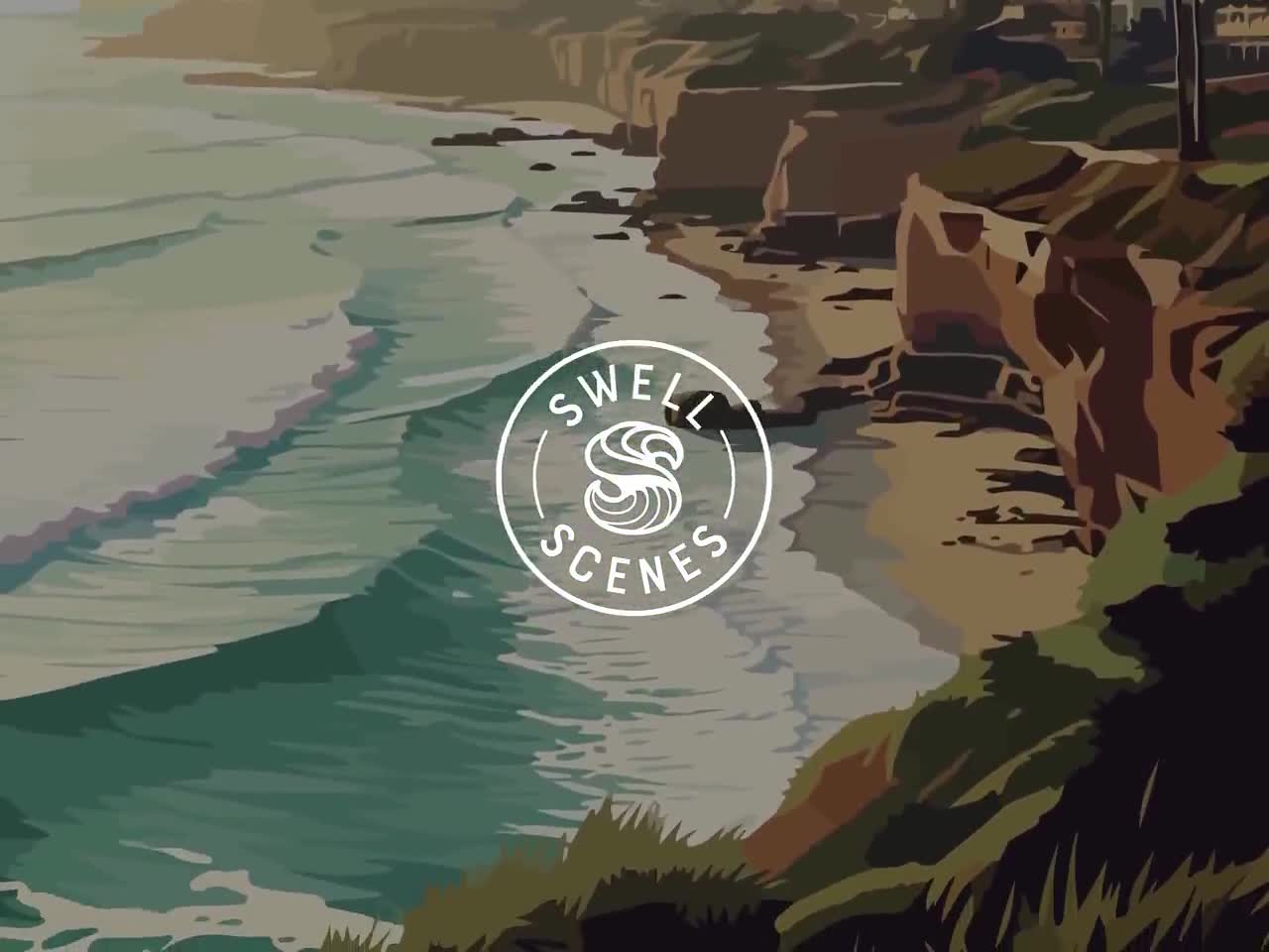 Póster del Parque Nacional de las Islas del Canal: Arte costero de California, con o sin marco video poster