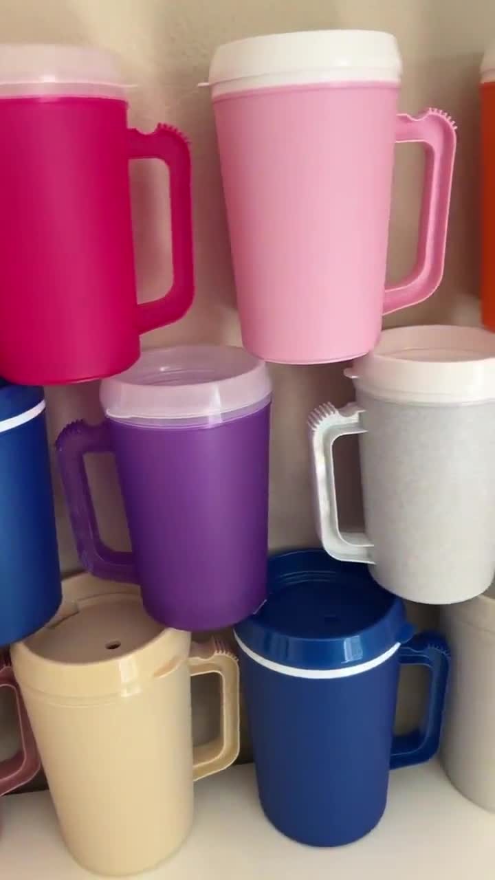 22oz or 34oz MEGA MUG! Add a Double Wall Insulated Hot/Cold Thermos Mug - Hospital Mug- Blank (decal NOT included) Retro 90s Trucker video poster