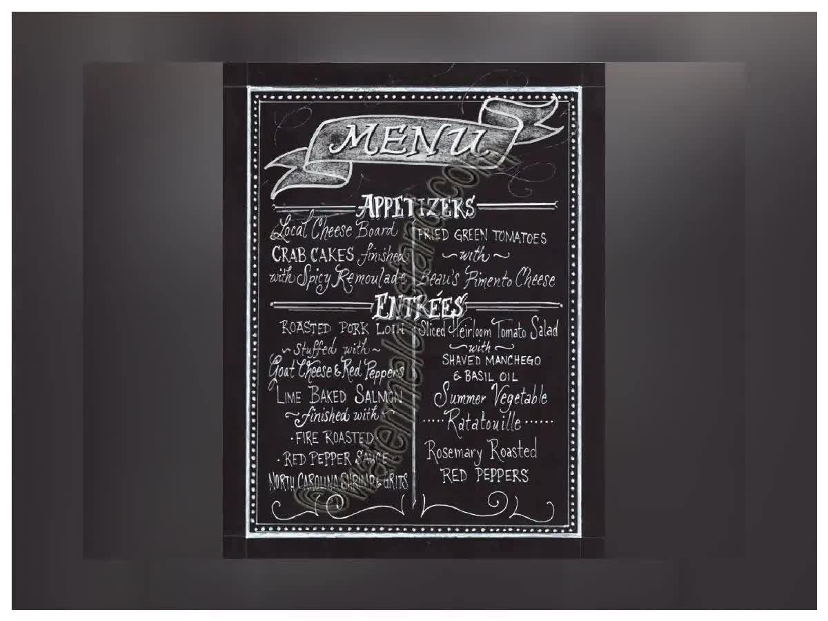 2 Pack Rustic Hanging Chalkboard Signs With Frame - 14x9.5 Inch, Wooden A-Frame For Kitchen, Wedding, Restaurant - View #3