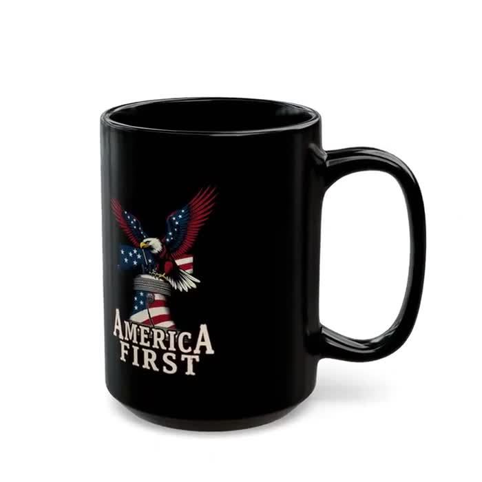 America First Coffee Mug American Eagle Patriotic Ceramic Cup, MAGA  Supporter Drinkware - Etsy