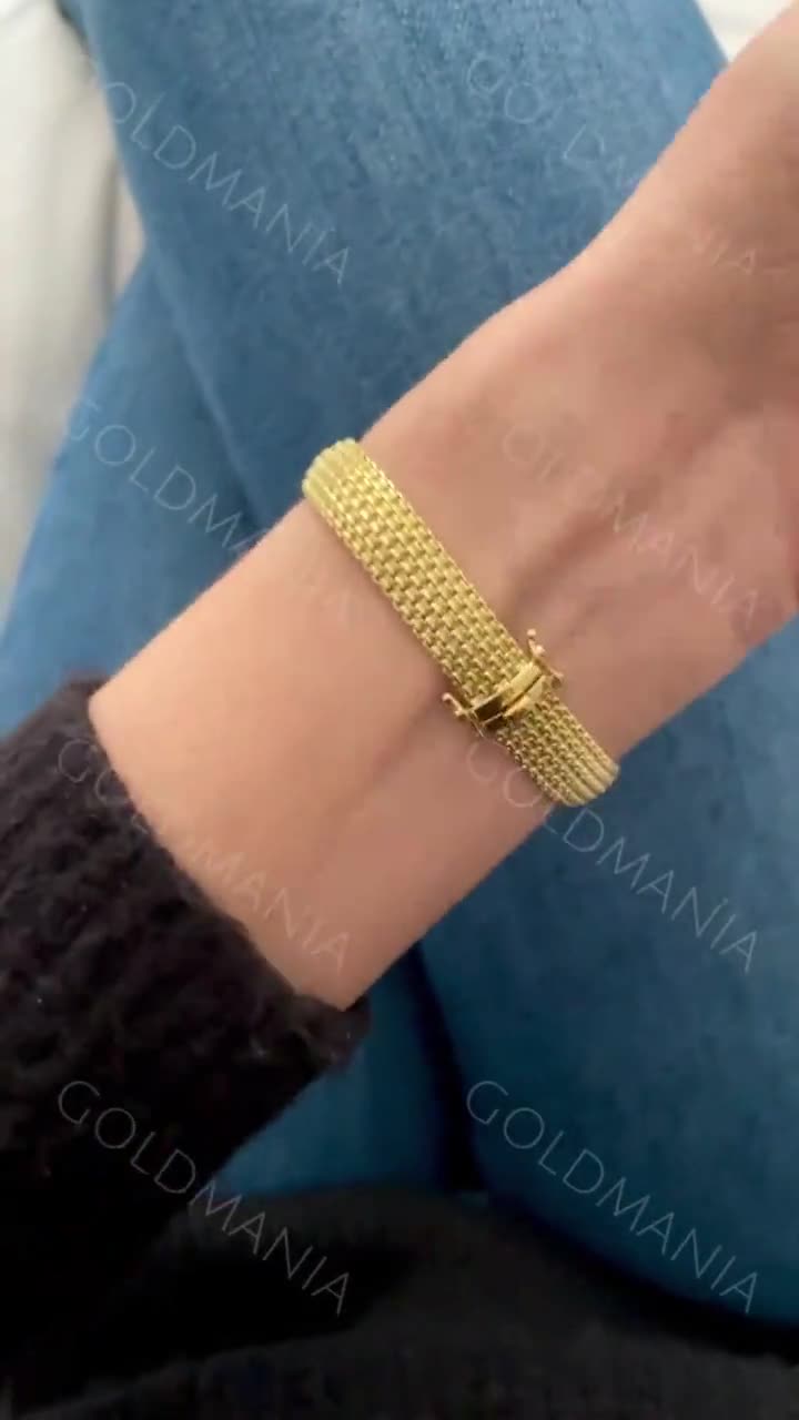 Never Say Never Bracciale da donna in oro giallo 18k con