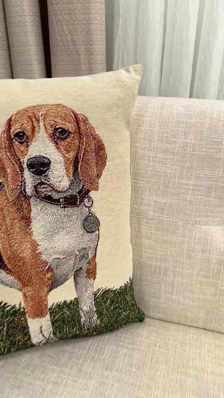 Doberman Throw Pillow Covers 18x18 - Dog Lover Home Decor For Sofa & Bed