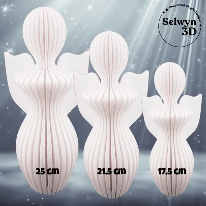 Ángel moderno – Estatua minimalista – Decoración significativa para el hogar o regalo de Navidad video poster