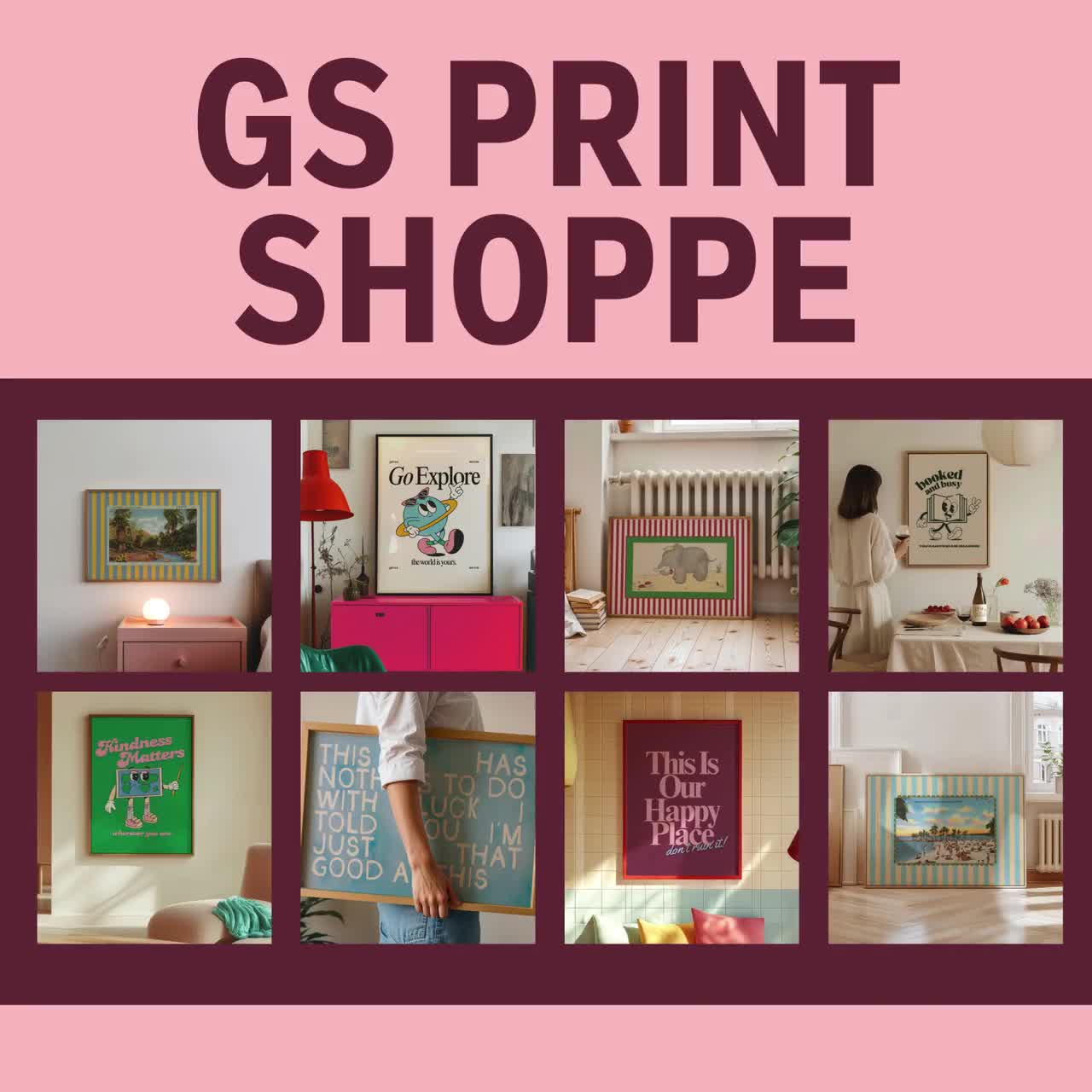 Kitchen Wall Art Print: Salud Design - Framed or Matte Paper video poster