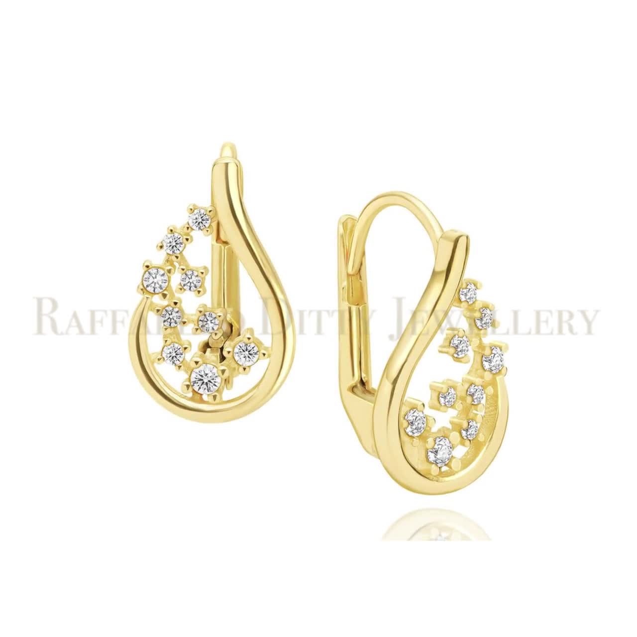 Louis Vuitton - LV Gram Earrings - Metal & Zircon - Gold - Women - Luxury